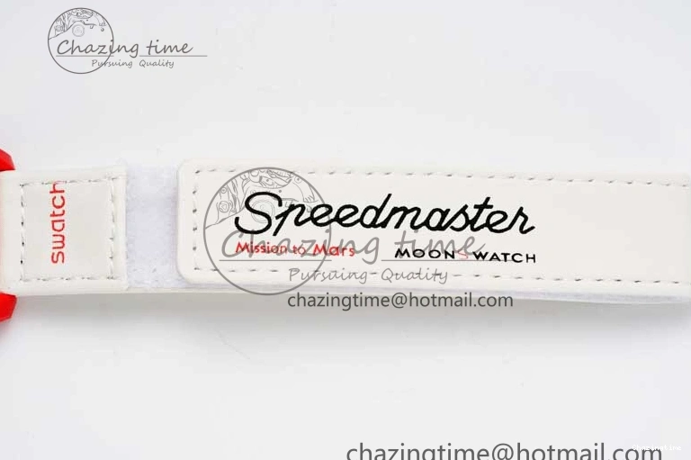 0705 Speedmaster Misson To Mars 1:1 Best Edition White Dial On Nylon Strap Quartz Bold 7862